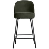 WOOOD Tamno zelena baršunasta barska stolica (visine sjedala 64 cm) Vogue – Cijene