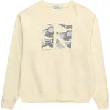 Calvin Klein Jeans Majica 'SERENITY' siva / antracit / volneno bela
