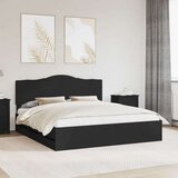  Okvir za krevet Crna 200 x 200 cm Inženjersko Drvo - Crna 200 x 200 cm | shoptok.hr