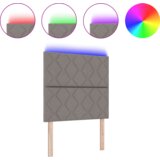  LED Uzglavlje Dizajn Dijamantnih Blokova Taupe 100 cm Tkanina | shoptok.hr