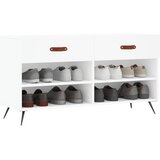  Klupa za cipele sjajna bijela 102x35x55 cm konstruirano drvo | shoptok.hr