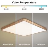 Brilagi LED prigušiva svetiljka WOODLINE SQUARE LED/180W/230V hrast 100x100 cm + daljinski upravljač | Eponuda.com