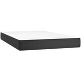  S oprugama i madracem crni 120 x 200 cm od umjetne kože | shoptok.hr