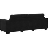  Trosjed Kauč Crni 220x78x80 cm Baršun | shoptok.hr