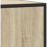 vidaXL Komoda sonoma hrast 68x35x76 cm inženirski les in kovina | Shoptok.si