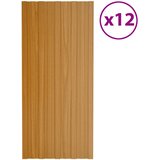 Krovni panel 12 pcs Prirodna 100 x 45 cm Pocinčani čelik | Eponuda.ba