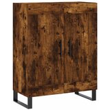  Visoka komoda dimljeni hrast 69,5x34x180 cm konstruiranog drva | shoptok.hr