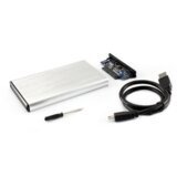 S Box Ohišje 6cm USB 3.0 HDC-2562 ALU sivo HDC-2562W | Shoptok.si