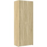  The Living Store Visoka omara sonoma hrast 70x42,5x185 cm inženirski les - Visoka Omarica, (21496482) | Shoptok.si