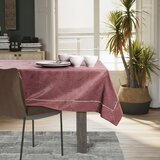 AmeliaHome Stolnjak Gaia s manšetom i obrubom 110x240 cm, roza | shoptok.hr