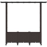  Povišeni krevet s mrežom i krovom Smeđa 162,5 x 40 x 142 cm PP | Eponuda.com