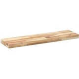  Plutajuće police 2 kom 100x20x4 cm Neobrađeno puno drvo akacije | Shoptok.si