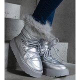 Gemre Silver insulated snow boots with fur Arilla | ePonuda.com