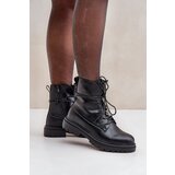 EVENTO PE1 Insulated boots with decorative elements on lacing black Irivina | Eponuda.ba