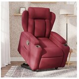 vidaXL Naslonjač na podizanje od tkanine crvena boja vina | shoptok.hr