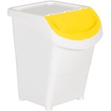  Složive kante za otpad s poklopcima 3 kom bijele PP 120 L | Eponuda.com