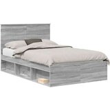  Konstrukcija postelje z vzglavjem Siva Sonoma 120 x 200 cm, (5000103545) | Shoptok.si