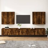 vidaXL Komplet TV omaric 8-delni dimljen hrast konstruiran les | Shoptok.si
