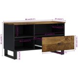 TV ormarić 80 x 33 x 46 masivno drvo manga i konstruirano drvo | shoptok.hr