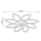 Brilagi LED prigušiva plafonski ventilator LED/43W/230V, prečnik 90 cm, crna + daljinski upravljač | Eponuda.com