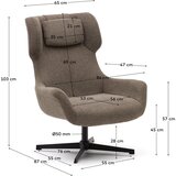 Kave Home Rjav fotelj Zalina – | Shoptok.si