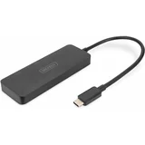 DS-45333 HDMI / USB-C® adapter [1x USB-C® - 3x ženski konektor HDMI] crna podržava HDMI, High Speed HDMI, bez utičnice za punjenje, Ultra HD (4K) HDMI