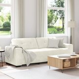 vidaXL Žametna kremna Žamet Srednja Vzdržljiva Sofa Pravokotna Cene