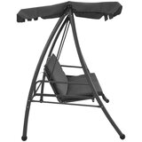  Zunanja gugalnica s streho antracitna 192x118x175 cm jeklo, (21814805) | Shoptok.si