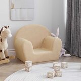 vidaXL Otroški kavč krem mehak pliš | Shoptok.si