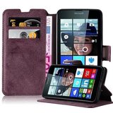 Cadorabo Ohišje, združljivo z Nokia Lumia 640 v mat rdeča - Zaščitni ovitek s funkcijo stojala in režo za kartice v retro dizajnu, (20550519) | Shoptok.si