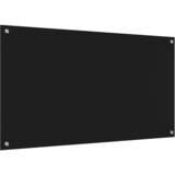  Kuhinjski zid 2 pcs Crna 110 x 60 cm Staklo otporno na udarce | Shoptok.si
