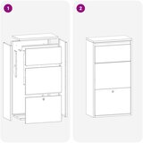  Sandučić za pakete s pohranom Antracit 44 x 22 x 82 cm Čelik | shoptok.hr
