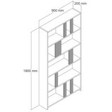 Hanah home polica za knjige lima travertine | ePonuda.com
