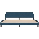 Okvir za krevet Dover plavi 200x200 cm baršunasti | Eponuda.com