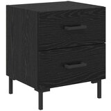  Nočna omarica s predalom 2 pcs Črna Orehovina 40 x 35 x 47,5 cm, (5000107238) | Shoptok.si