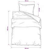  Set posteljine za poplun sivi 155x220 cm pamučni | shoptok.hr
