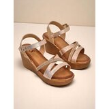 Resti Women's wedge sandals with rhinestones and glitter Eclat | shoptok.hr