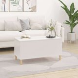  Stolić za kavu sjajni bijeli 90x44 5x45 cm konstruirano drvo | shoptok.hr