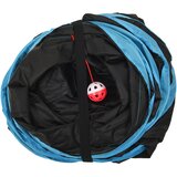  Mačji tunel 4-smjerni crno-plavi 132 cm poliester | shoptok.hr