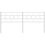 vidaXL Kovinsko vzglavje belo 200 cm | Shoptok.si