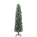 vidaXL Umestno božično drevo Zelena 210 cm PVC in Jeklo in Plastika | Shoptok.si