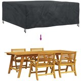 vidaXL Prevleka za zunanje pohištvo Črna 200 x 190 x 85 cm 210D | Shoptok.si