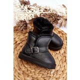 Boto Children's Eco Leather Snow Boots with Strap Black Orinor | ePonuda.com