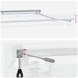  Električni zložljiv senčnik Rumena in Bela 4 x 2 m, (5000252763) | Shoptok.si