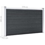  Ograda od WPC-a 526 x 106 cm siva | shoptok.hr