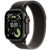 Apple watch ultra 3 cellular 49mm black titanium case with black/charcoal trail loop - m/l (mf1h4se/a) Cene
