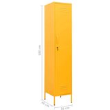 vidaXL Ormarić s ključem boja senfa 35 x 46 x 180 cm čelični | shoptok.hr