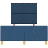  Krevetna konstrukcija s uzglavljem Plava 120 x 190 cm tkanina | shoptok.hr