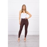 Kesi Striped leggings pants brown Cene