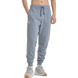 Under Armour UA Pants Rival Fleece, Castlerock Light Heather/White - L, (21581766) Cene